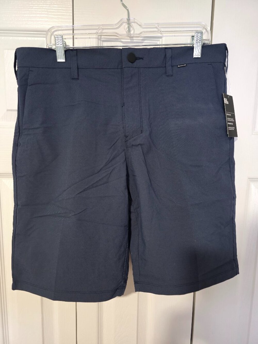 NWT Hurley Nike Dri-FIT Chino Shorts Men’s 34 Navy 21” Regular Fit